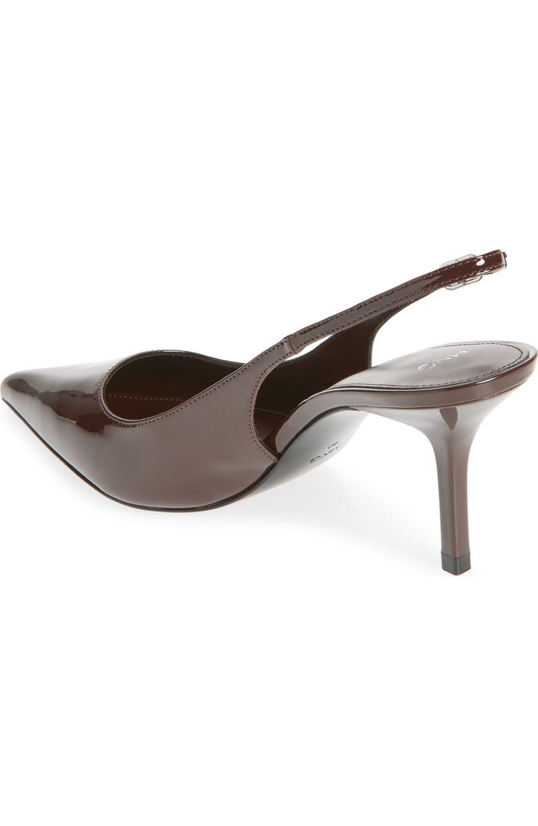 MANGO Sol Slingback Pump, Alternate, color, Chocolate