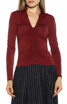 Alina Long Sleeve Ruched Top