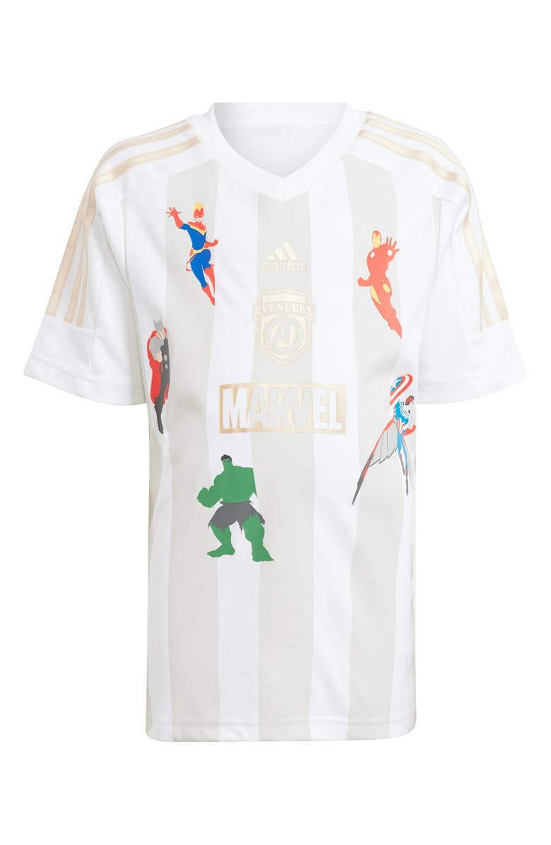 adidas x Marvel's Avengers Kids' Graphic T-Shirt & Shorts Set, Alternate, color, 