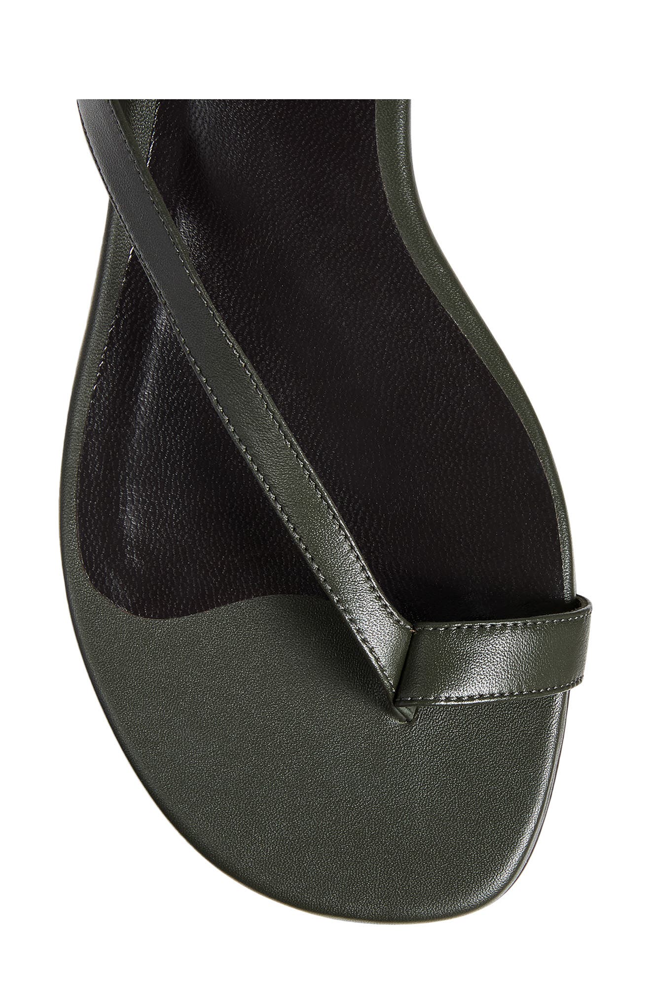 Khaite Aimee Flat Sandal, Alternate, color, Racing Green