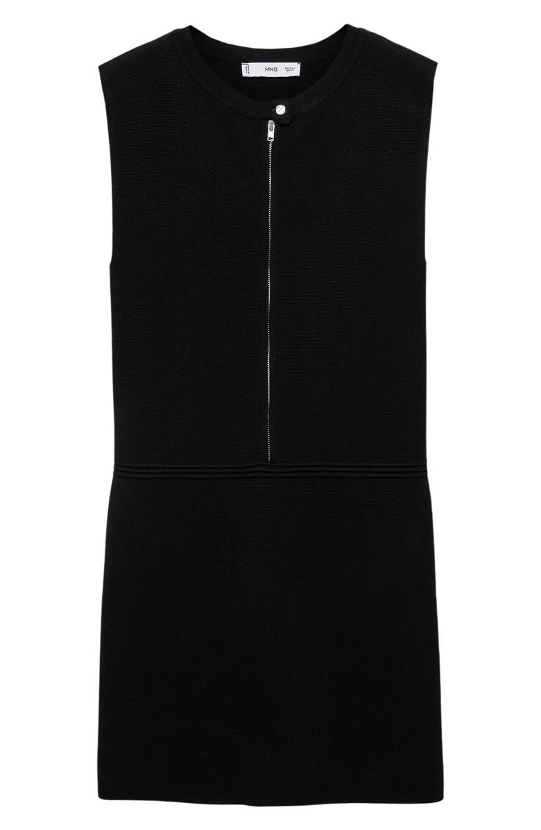 MANGO Front Zip Knit Dress, Main, color, 