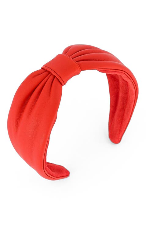 Leather headband