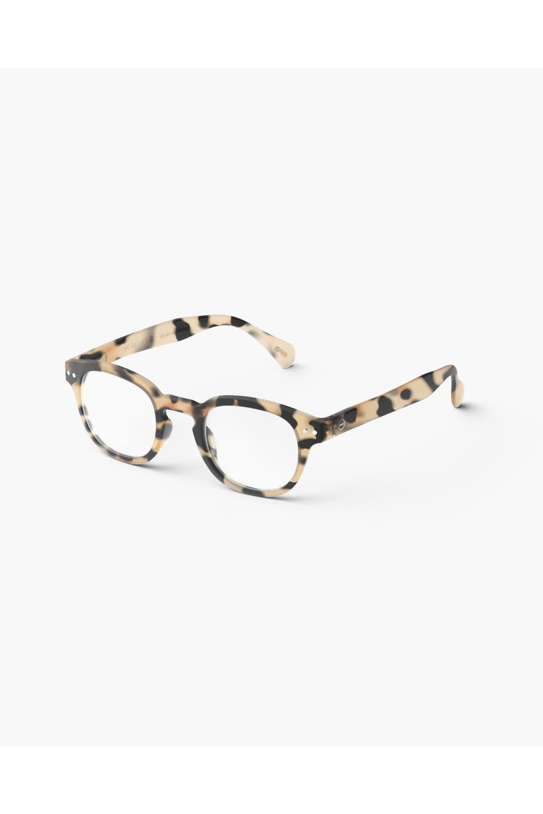 #C 49mm Square Reading Glasses, Alternate, color, Light Tortoise