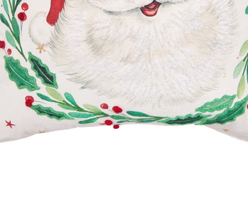 C & F Home C&f Home Vintage Santa Throw Pillow, 18" X 18" In White