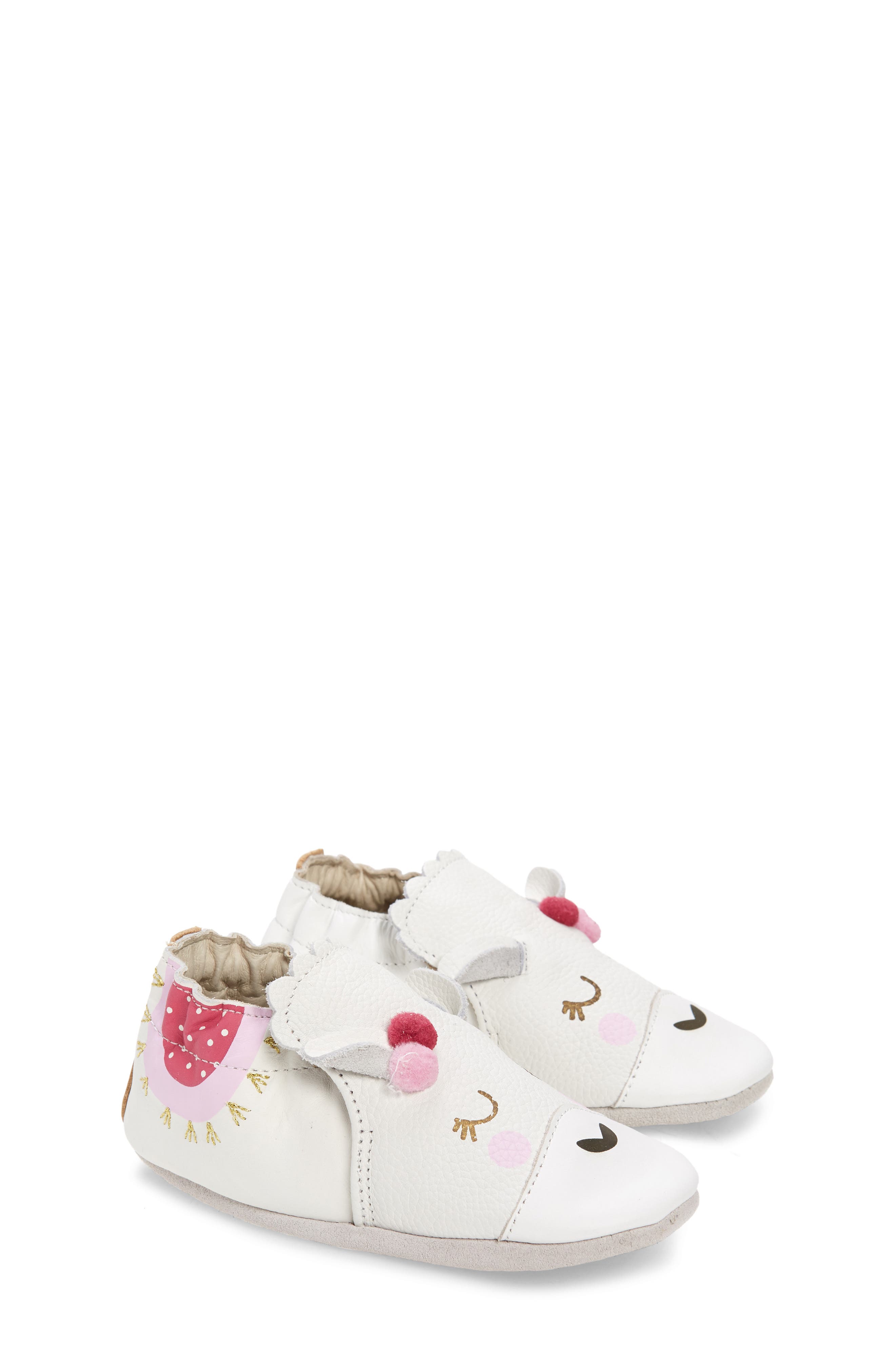 Robeez<sup>®</sup> Luna Llama Crib Shoe, Main, color, 