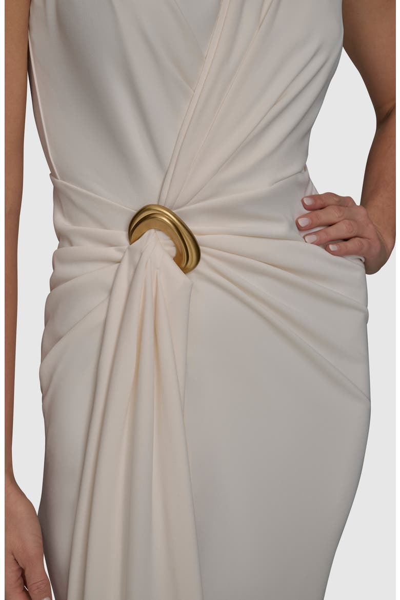 Belt Detail Sheath Maxi Dress, Alternate, color, PRISTINE (PRN)