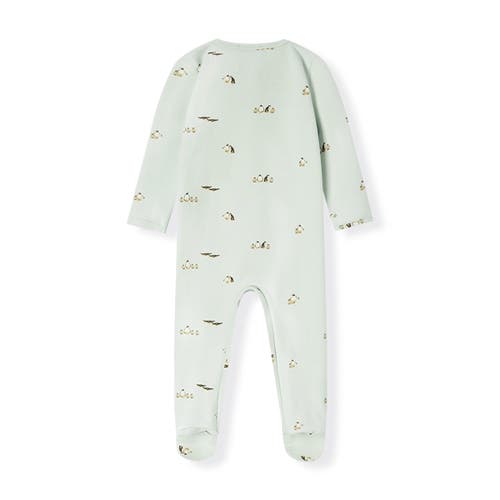 Milkbarn Stretch Fleece Zipper Footed Romper