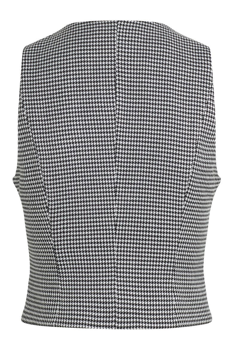 The Favorite Houndstooth Crop Vest, Alternate, color, MICRO BW HOUNDSTOO