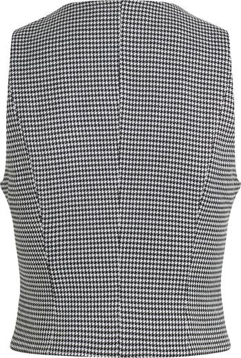 The Favorite Houndstooth Crop Vest