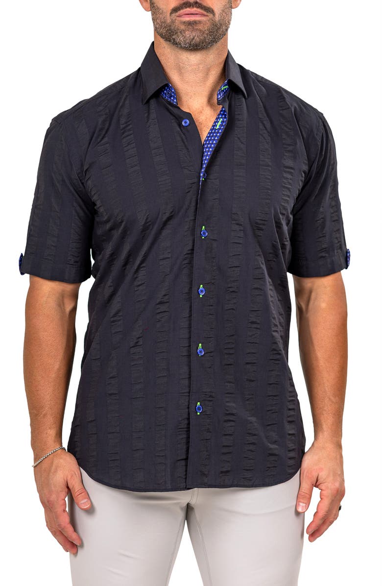 Maceoo Galileo Marthy Short Sleeve Button-Up Shirt, Main, color, 
