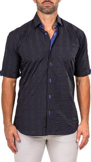 Maceoo Galileo Marthy Short Sleeve Button-Up Shirt