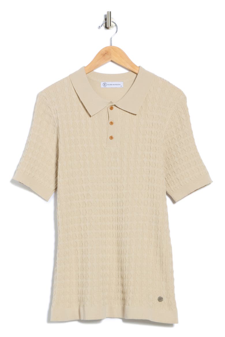 Short Sleeve Knit Sweater, Alternate, color, SAND