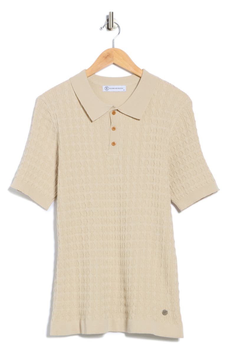 T.R. PREMIUM Short Sleeve Knit Sweater, Alternate, color, Sand