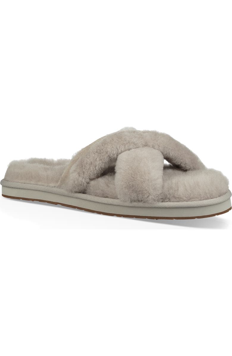 UGG<sup>®</sup> Abela Genuine Shearling Flip Flop, Main, color,