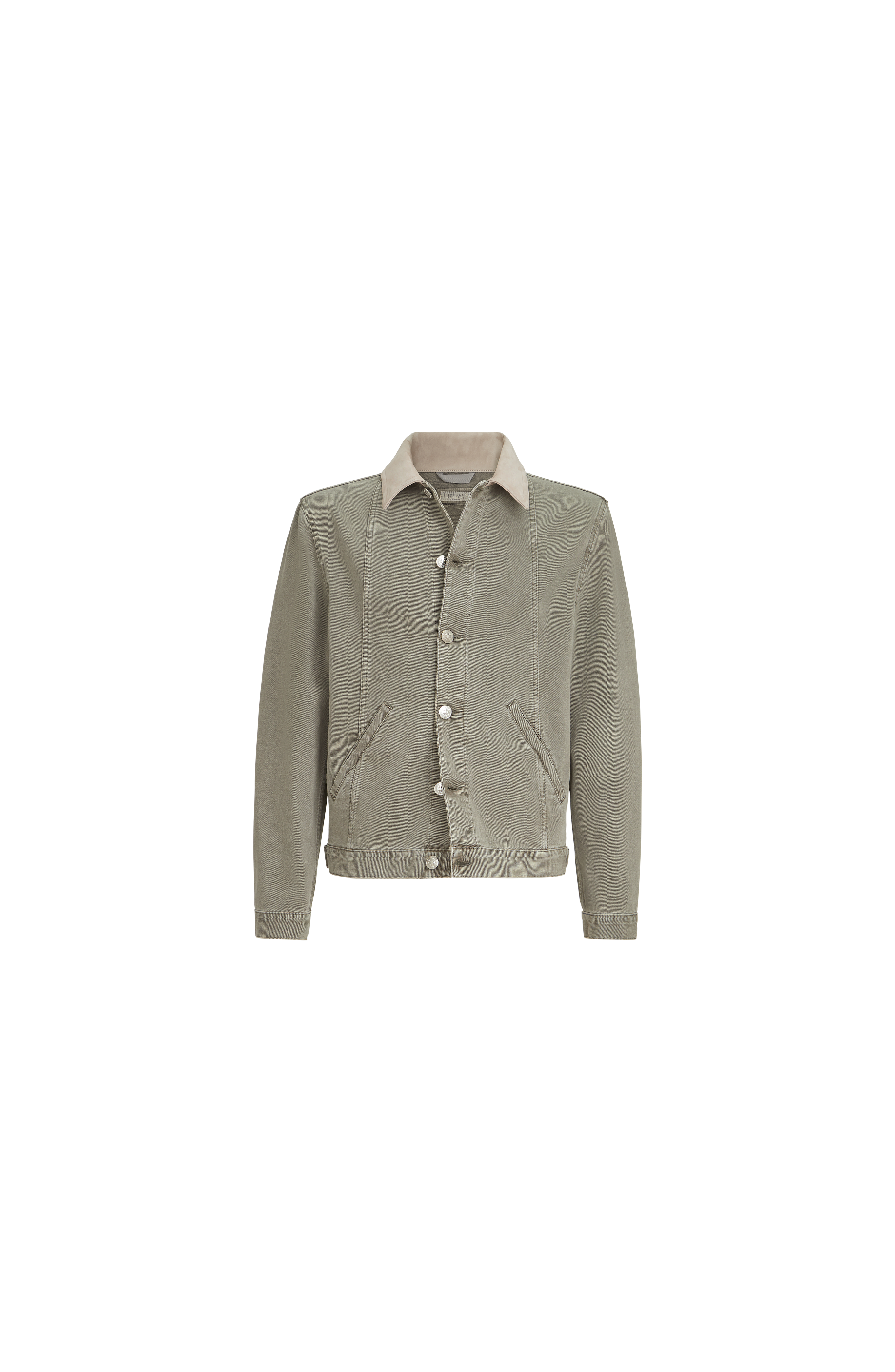 Garment-dyed outerwear jacket