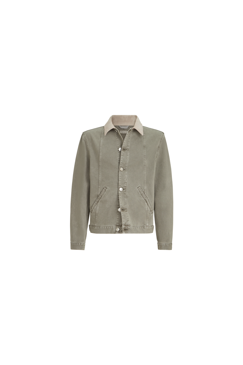 Garment-dyed outerwear jacket, Main, color, Military