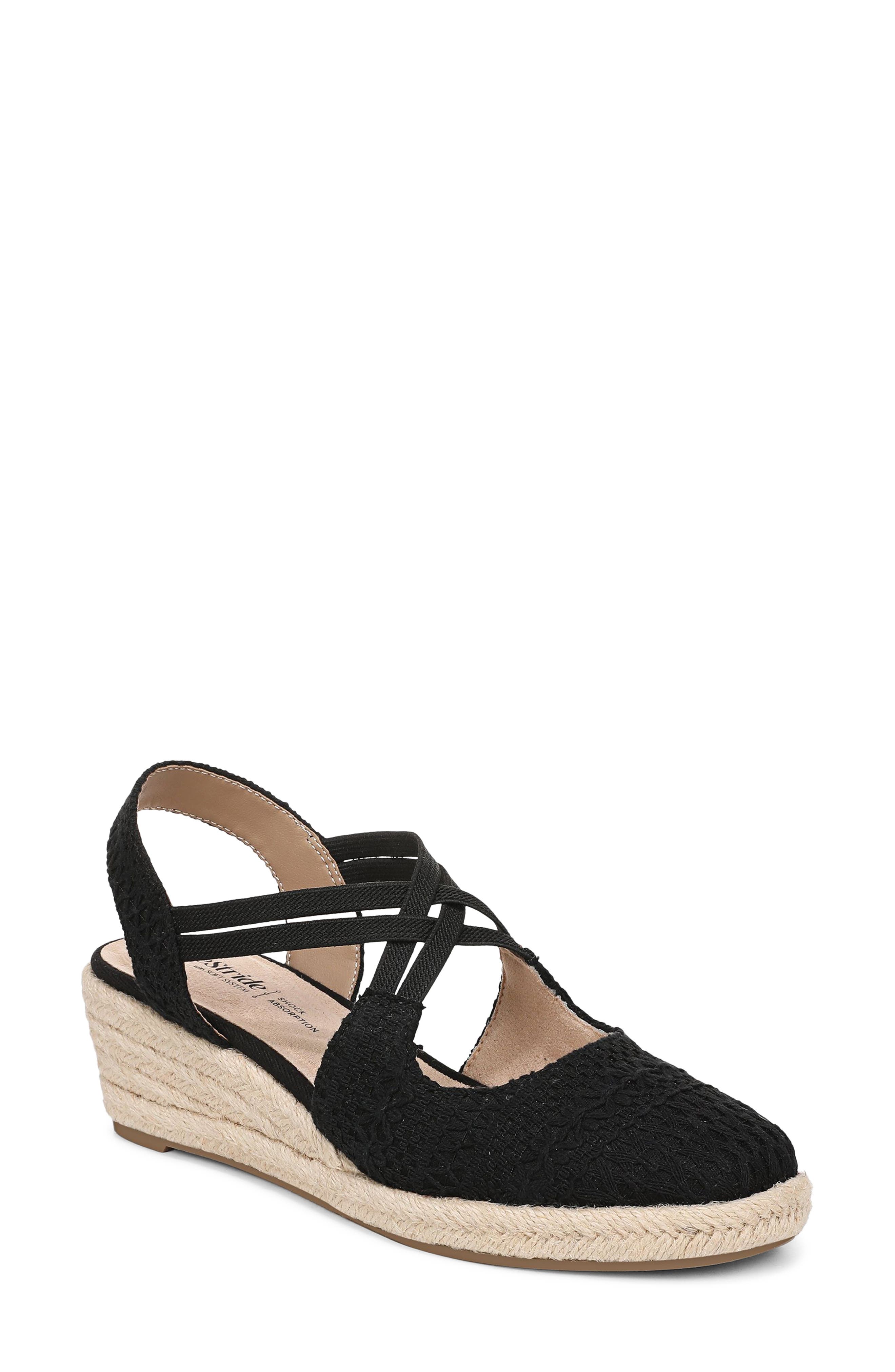 LifeStride Patience Wedge Sandal, Main, color, Black