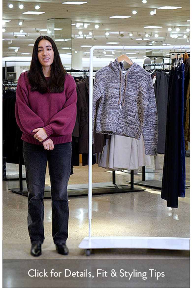 Zip Front Knit Hoodie video