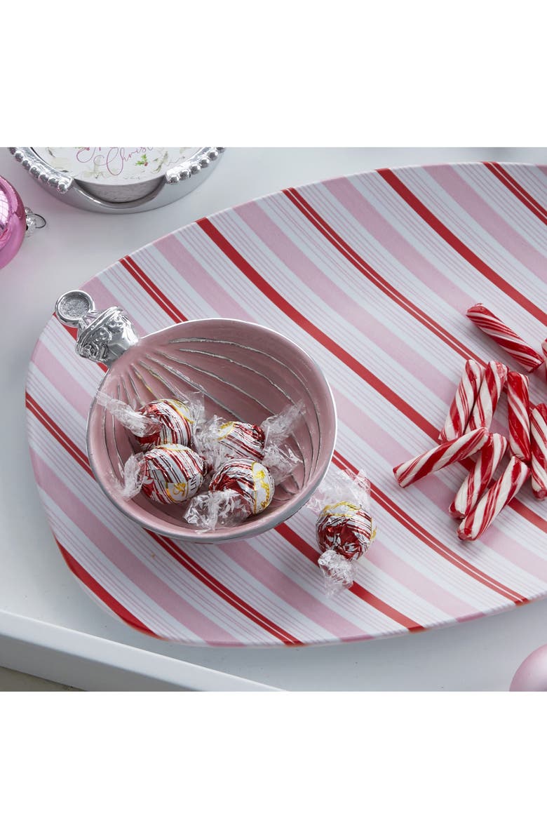 Mariposa Ornament Candy Dish, Alternate, color, Red