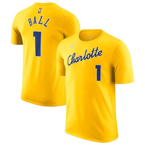 Unisex Jordan Brand LaMelo Ball Yellow Charlotte Hornets 2025/26 City Edition Name 
Number T-Shirt