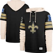 '47 Men's '47 Black New Orleans Saints Split Zone Cornerback Duo Hoodie