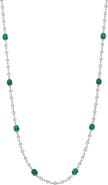 Bony Levy El Mar Emerald & Diamond Station Necklace