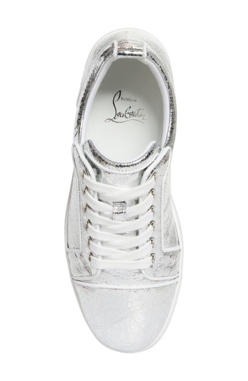 Christian Louboutin Louise Orlato Metallic Red Sole Sneakers
