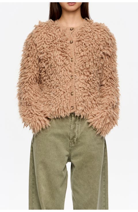 Short Alpaca Cardigan