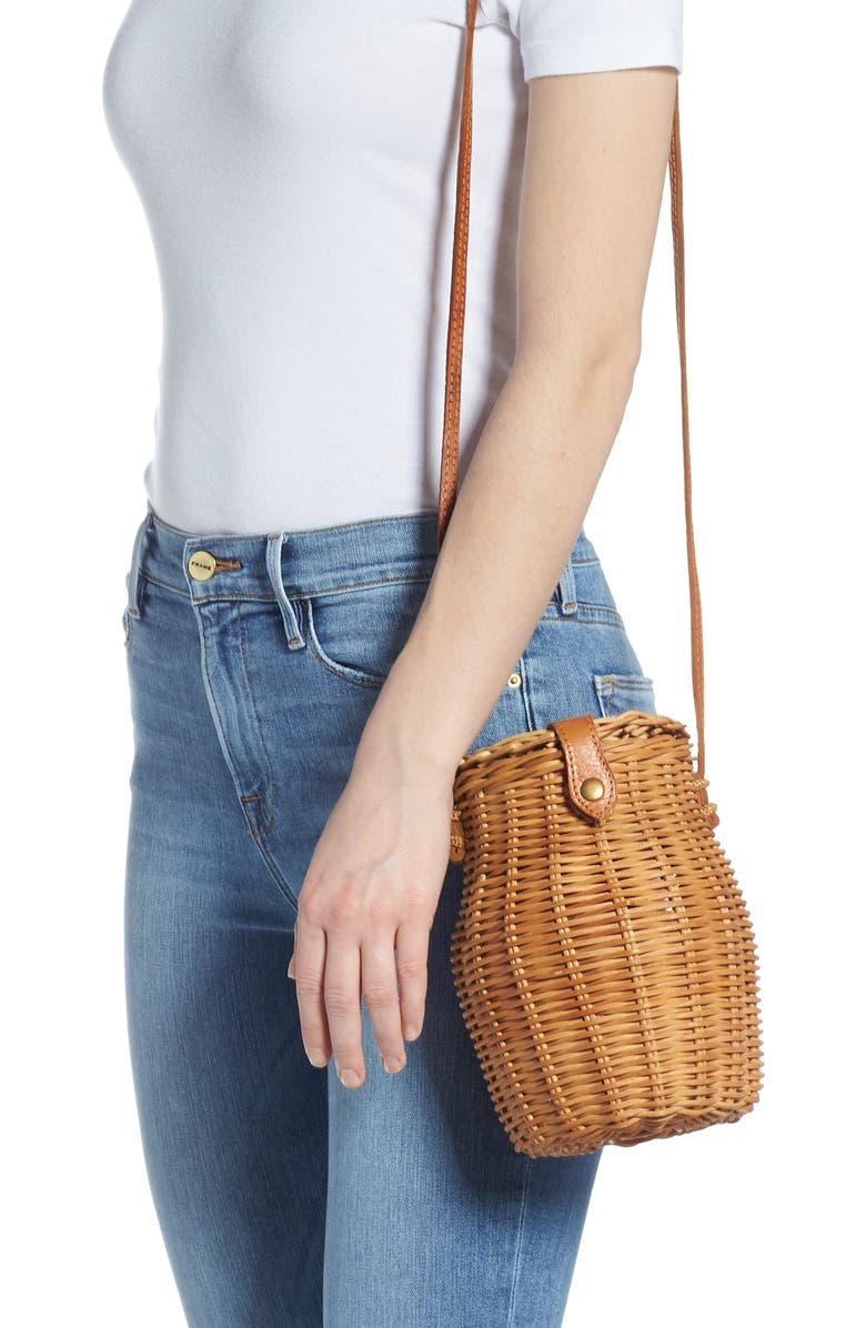 Street Level Straw Crossbody Bag, Alternate, color,