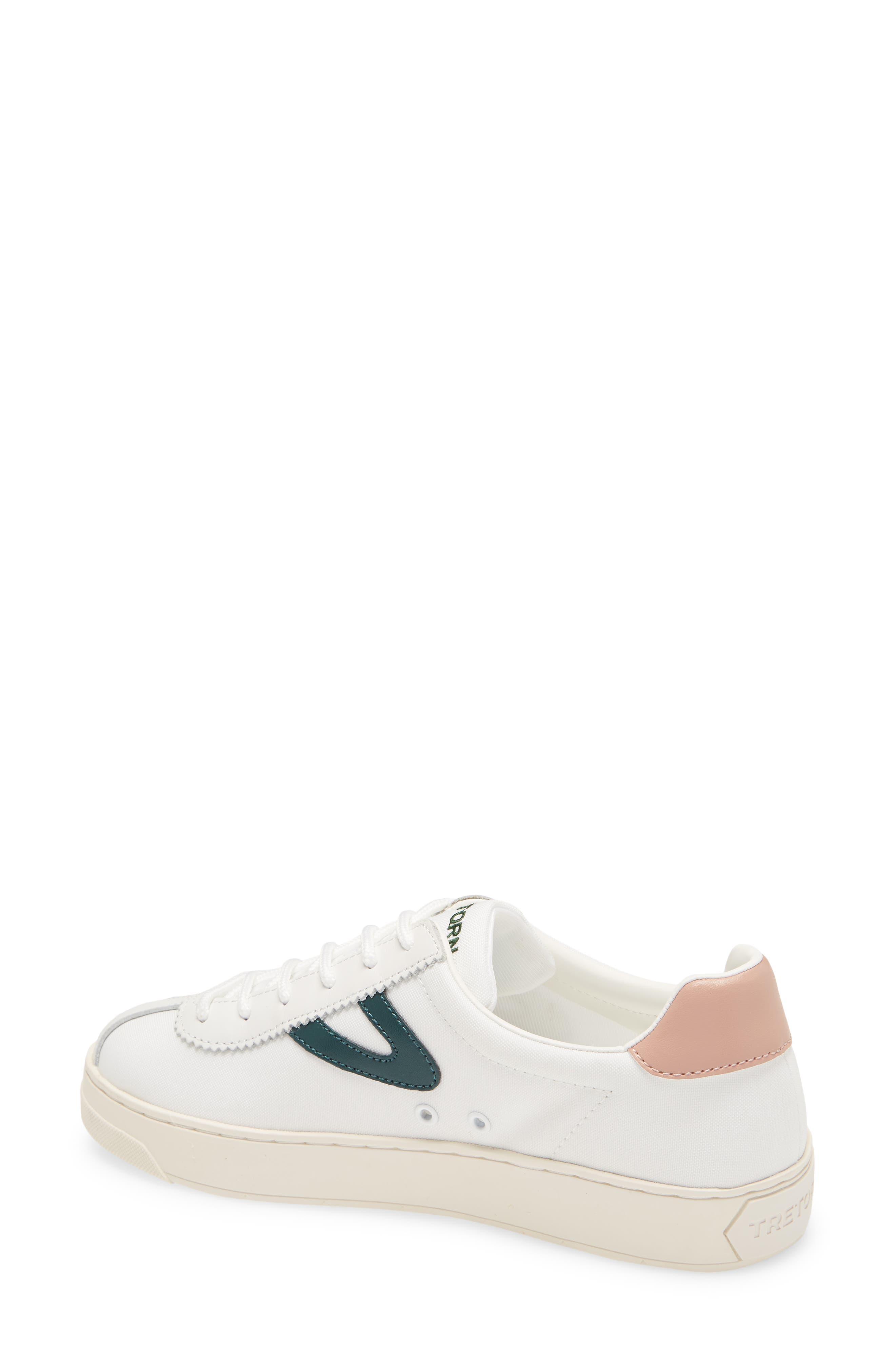 Hayden Low Top Sneaker, Alternate, color, WHITE/ GREEN/ PINK