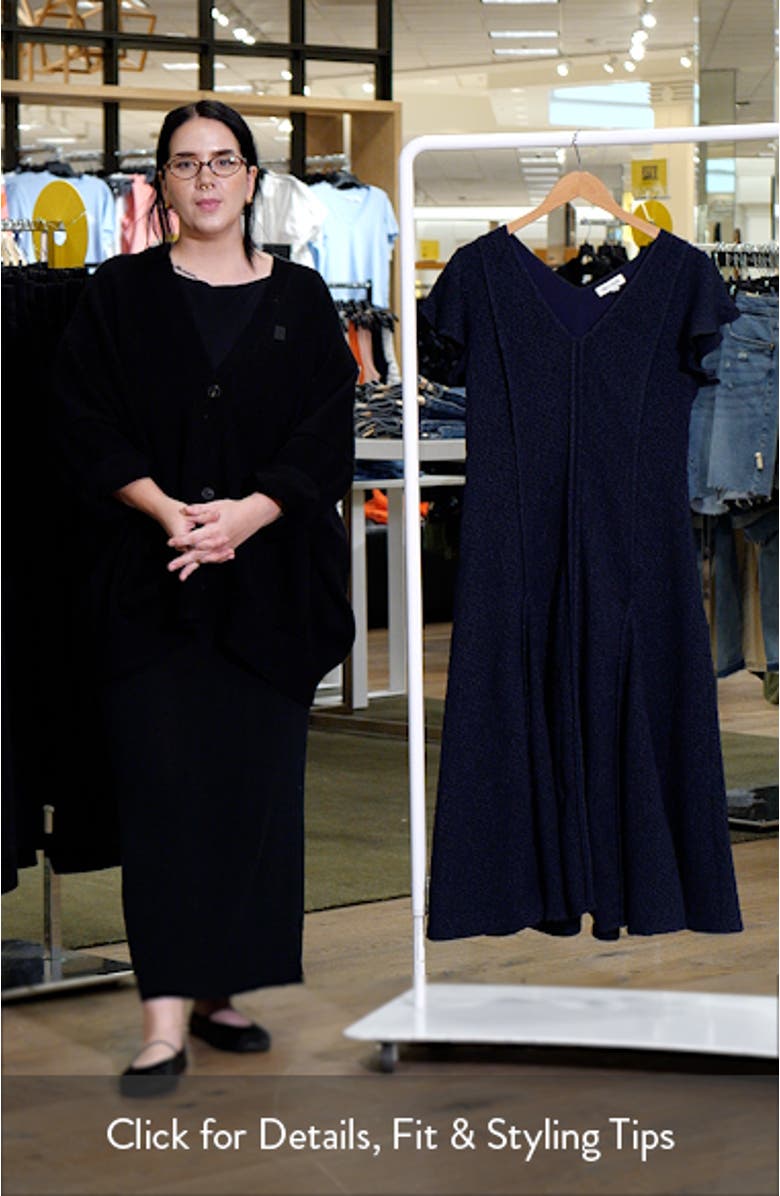 Flutter Sleeve Jacquard Cocktail Dress, sales video thumbnail