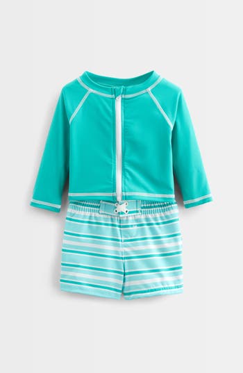 Tucker + Tate Kids' Long Sleeve Rashguard & Swim Trunks Set