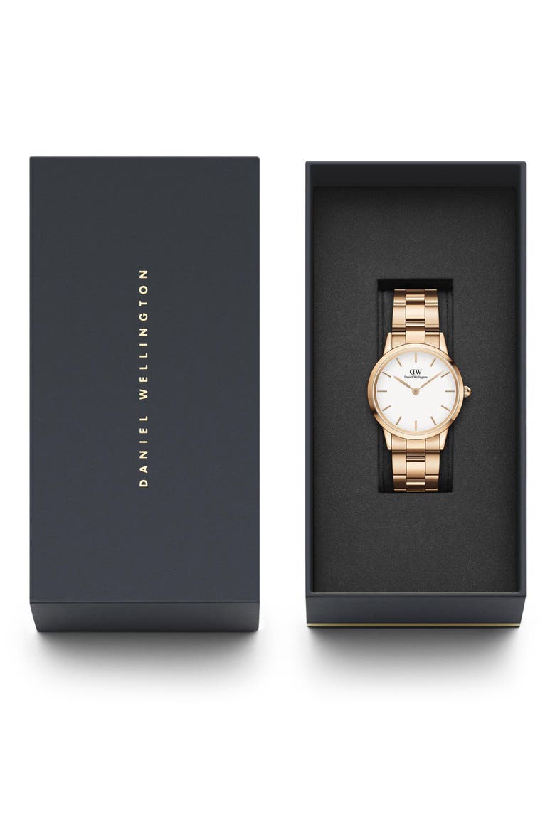 Iconic Bracelet Watch, 32mm, Alternate, color, EGGSHELL WHITE/ ROSE GOLD