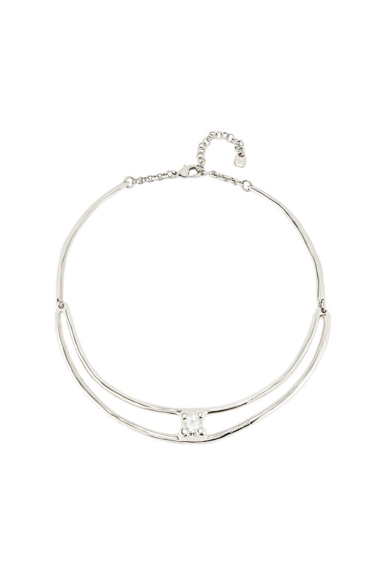 Twin Radiance Collar, Main, color, Silver