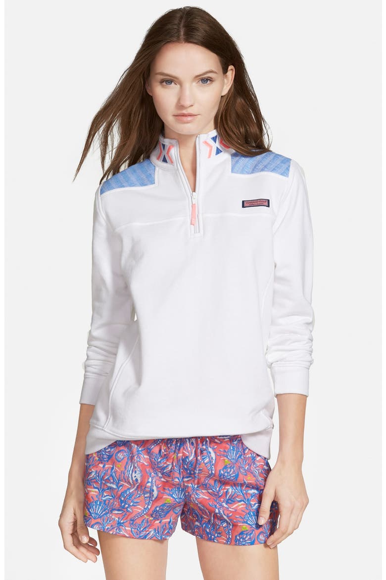 Embroidered Shep Shirt, Main, color, WHITE CAP