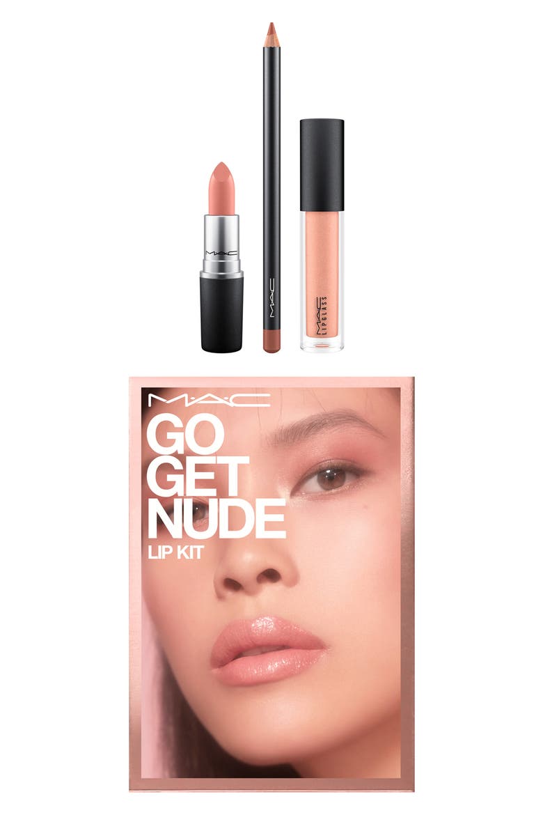 MAC Up Close and Personal Lip Set (Nordstrom Exclusive), Alternate, color, GO GET NUDE