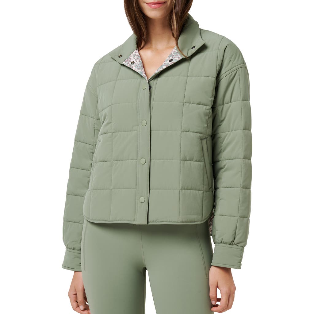 Travismathew Marin Quilted Jacket In Green
