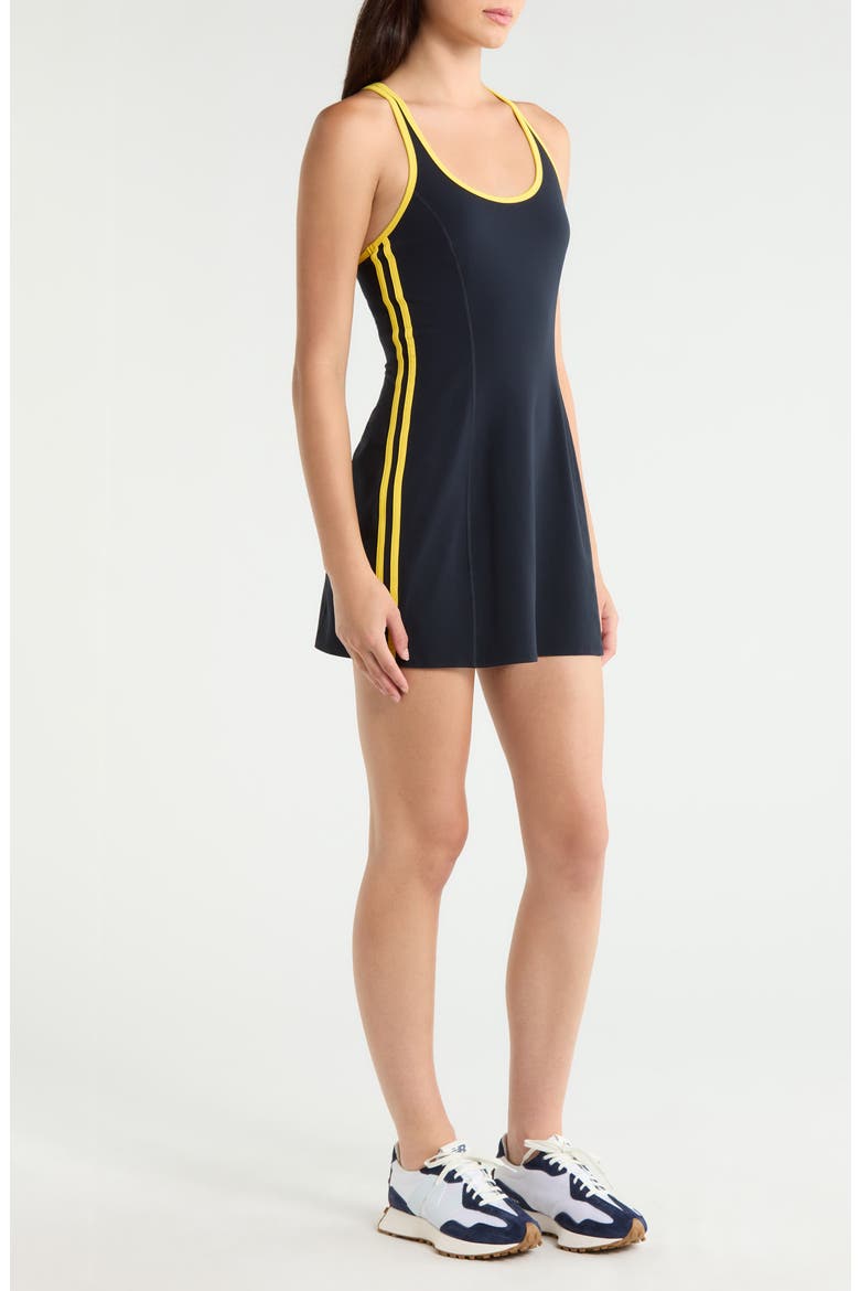 Ella Airweight Minidress, Alternate, color, INDIGO/ BRIGHT YELLOW