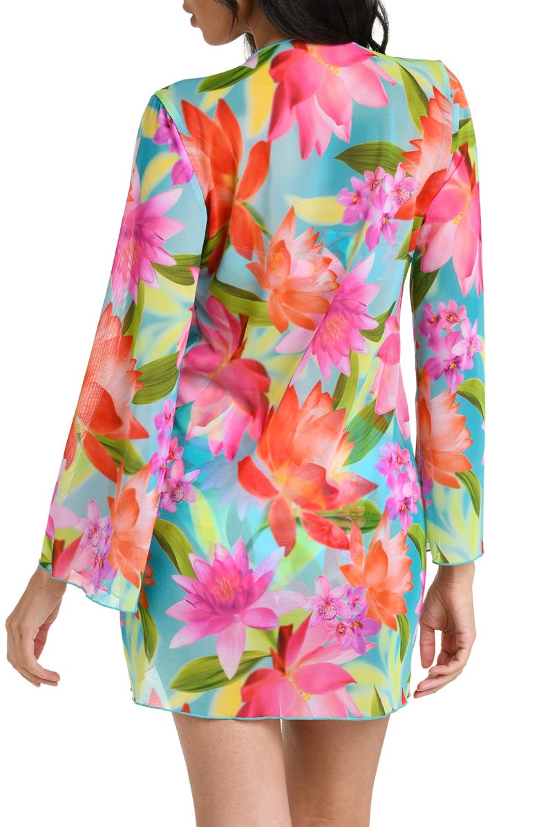 La Blanca Sunset Botanica Mini Cover-Up, Alternate, color,