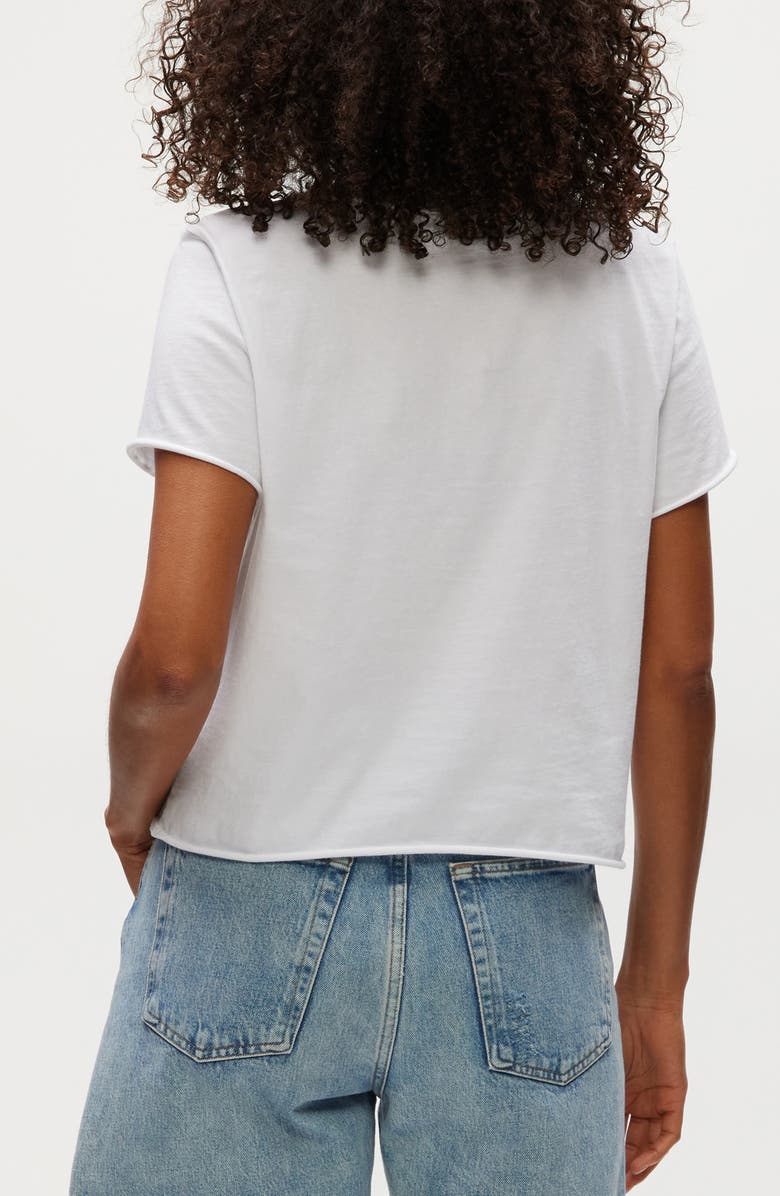 Michael Stars Sunshine Embroidered Cotton T-Shirt, Alternate, color,