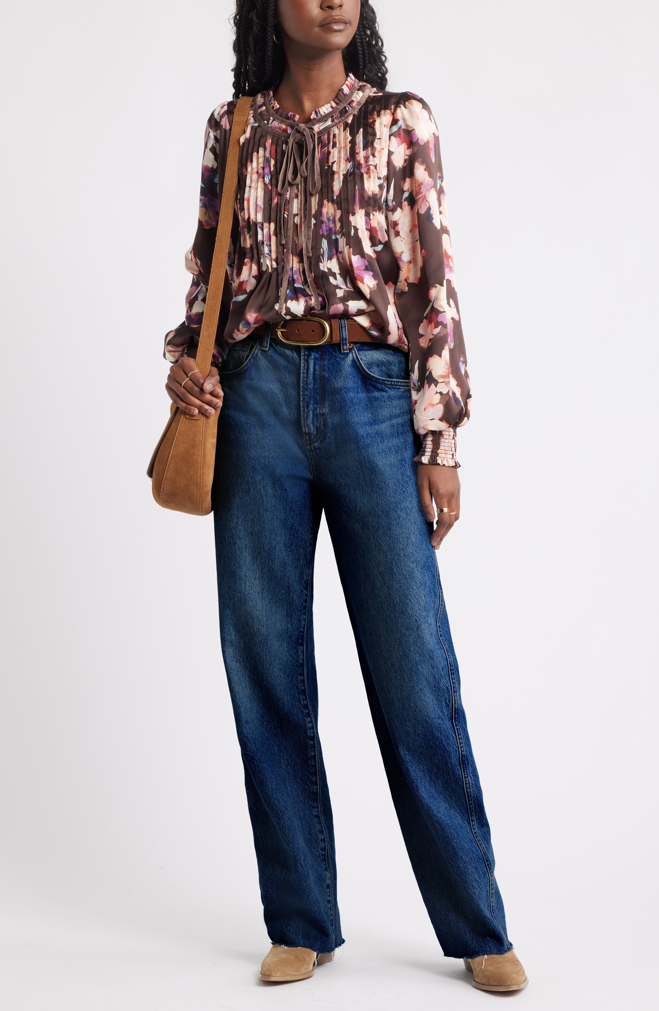 Pintuck Satin Top - image 4