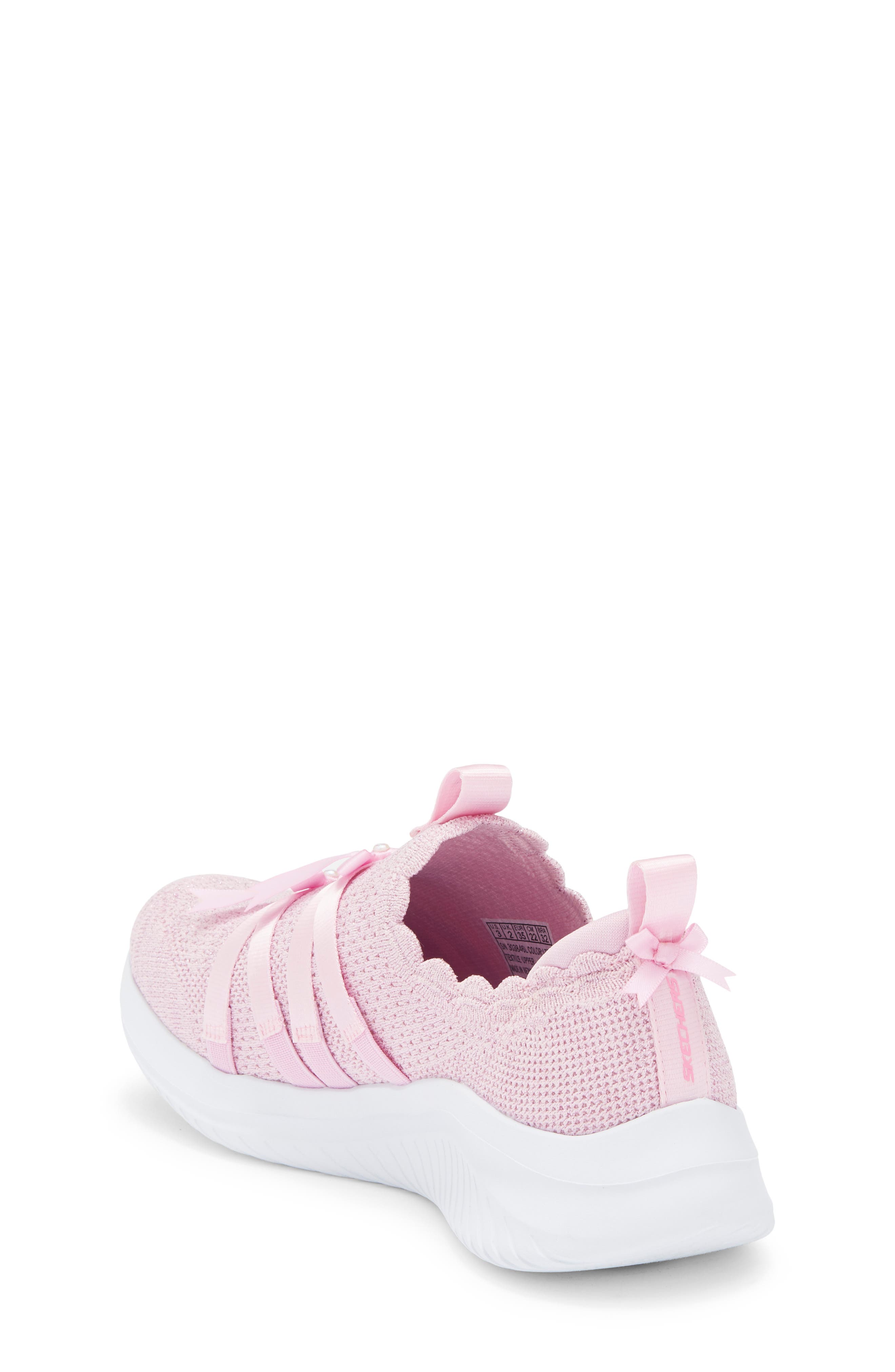 Kids' Ultra Flex 3.0 Sweet Ties Slip-On Sneaker, Alternate, color, LIGHT PINK