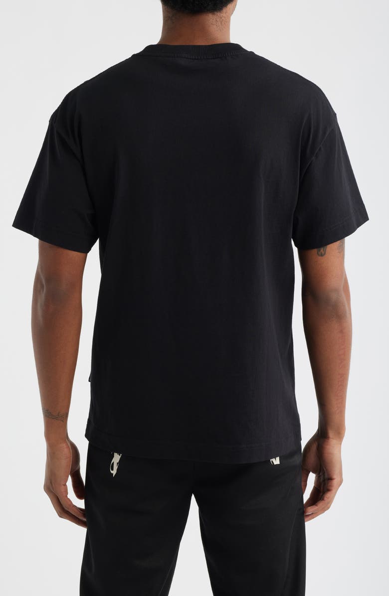 Palm Angels Logo Graphic Cotton T-Shirt, Alternate, color, Black Red