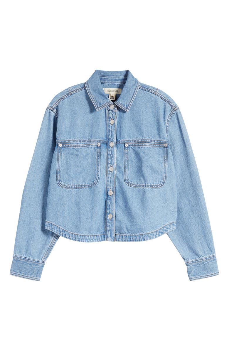 Madewell Denim Crop Shirt, Alternate, color, 