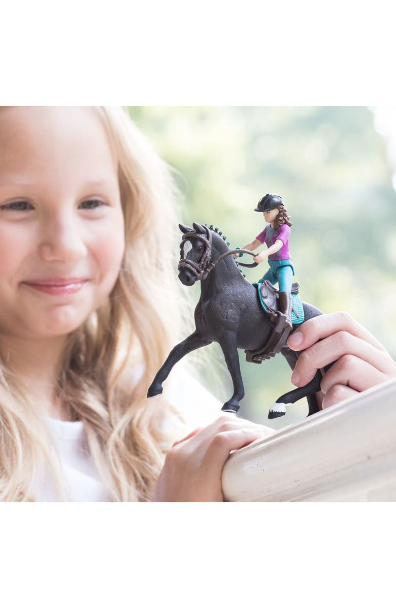 Schleich Horse Club Lisa & Storm, Collectible Horse Toy, Kids Ages 5+, Alternate, color, Multicolored