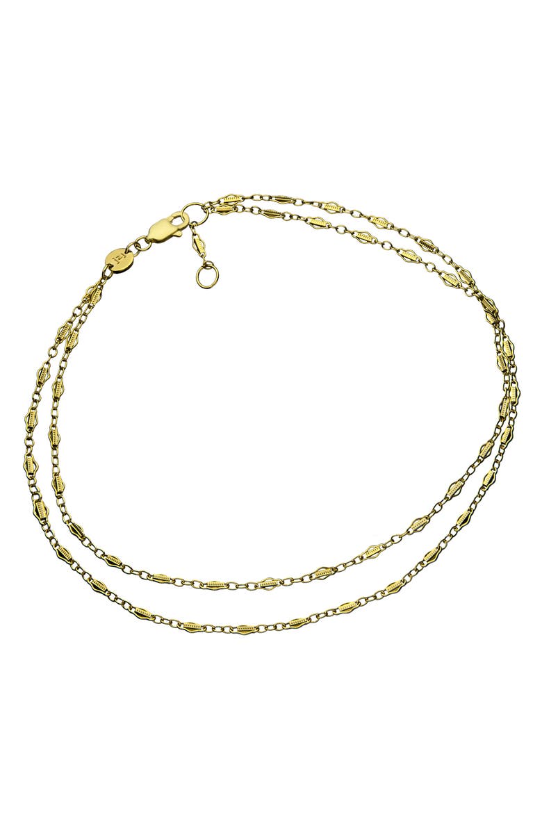Jennifer Zeuner Katrin Multistrand Anklet, Main, color, Yellow Gold