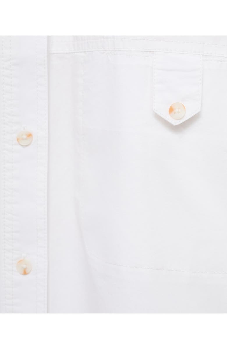 MANGO Oversize Poplin Button-Up Shirt, Alternate, color, 
