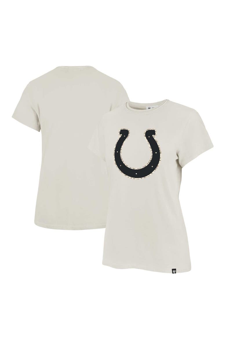 Women's '47 Cream Indianapolis Colts Panthera Frankie T-Shirt, Alternate, color, Cream