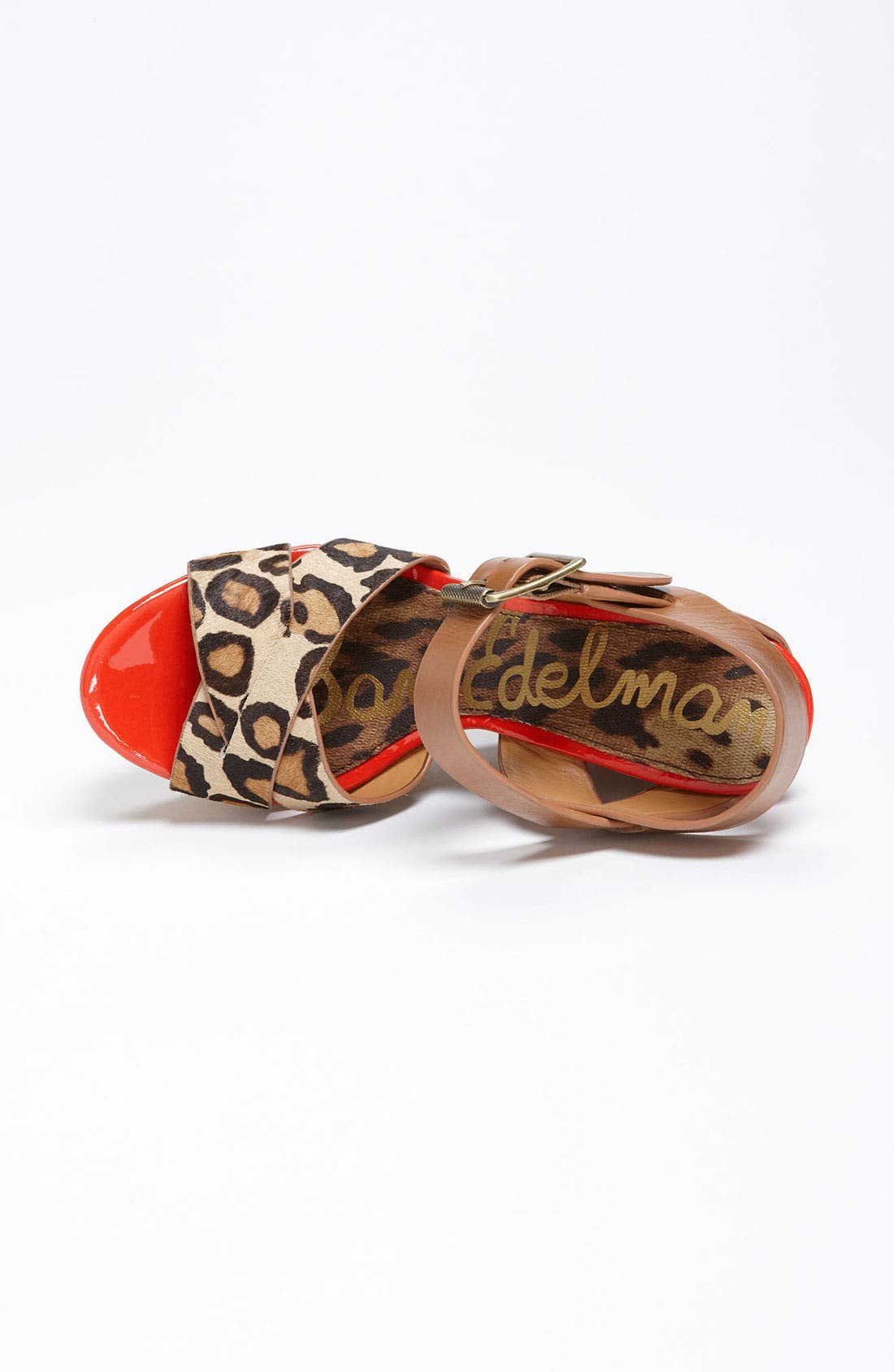 'Sasha' Wedge Sandal, Alternate, color, NEW NUDE LEOPARD BRAHMA