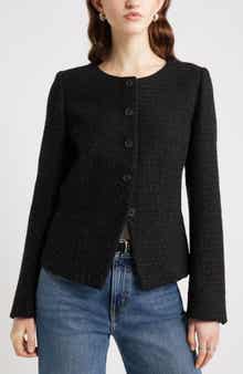 Nordstrom Cutaway Tweed Jacket